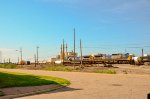 CSX C40-8W Locomotives in the yard